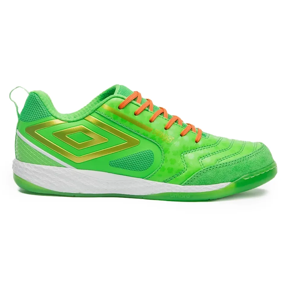 Umbro Chuteira PRO 5 BUMP STP U03FB00356-529 VerdeBrancoDourado Sint -3-